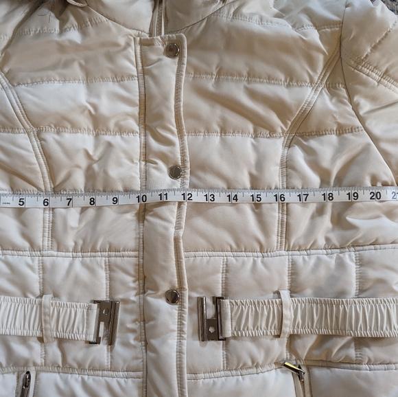 Like New INTL d.e.t.a.i.l.s White Longer Winter Coat Sz XL - Picture 10 of 16